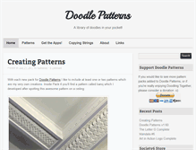 Tablet Screenshot of doodle-patterns.com